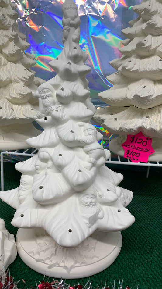 Santa Tree Ready to Paint 19”